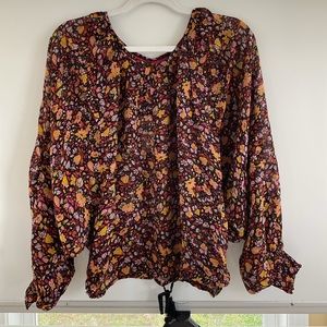 Anthropologie Floral Blouse
